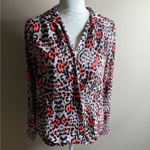 Yoana Baraschi Women's Leopard Print Blouse size XS